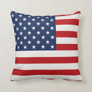 Pillow-Throw-Pillow-USA-Flagge Kissen