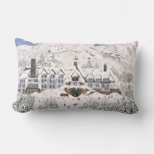 Pillow " Timberline Lodge Winter" Lendenkissen