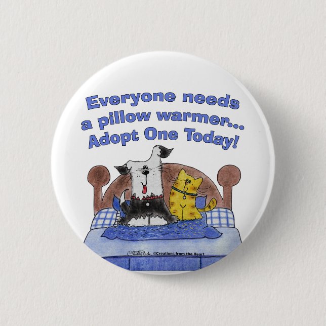 Pillow Warmers Button (Vorderseite)
