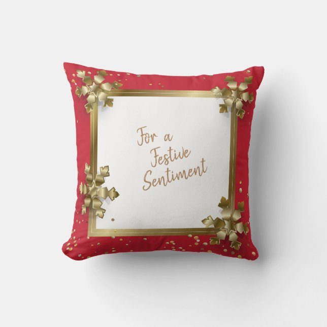 Pillow Winter Holiday Decoration Kissen (Vorderseite)