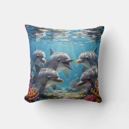 Pillow with dolphins. kissen