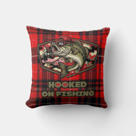 Pillow with fun, bold illustration of a cool bass kissen