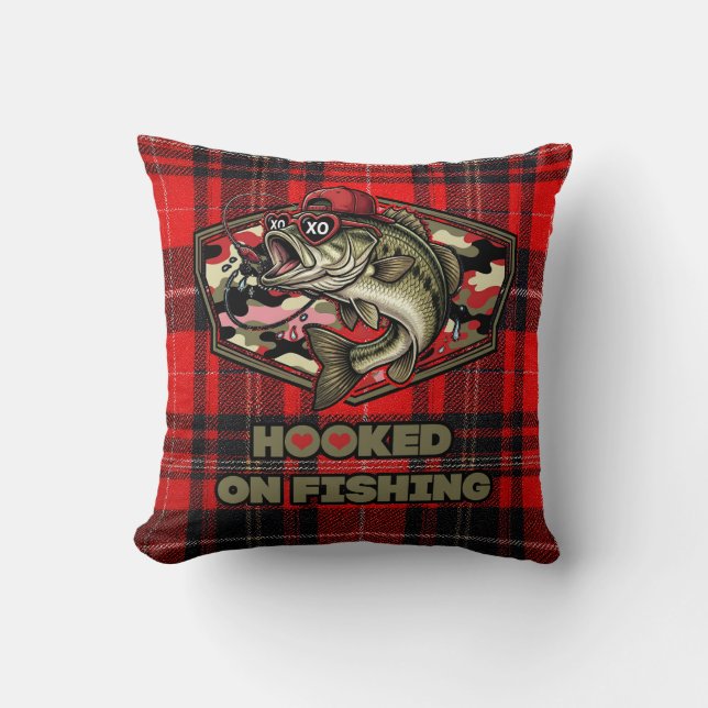 Pillow with fun, bold illustration of a cool bass kissen (Vorderseite)