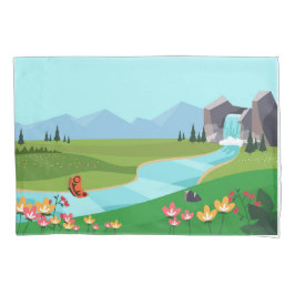 Pillowcase : Sonnenaufgang über dem Rücken Kissenbezug