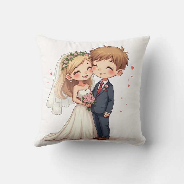 Pillows zum Hochzeitstag Kissen (Rückseite)