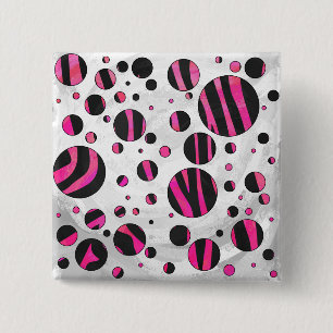 Piloka Dot Zebra Button