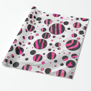Piloka Dot Zebra Geschenkpapier