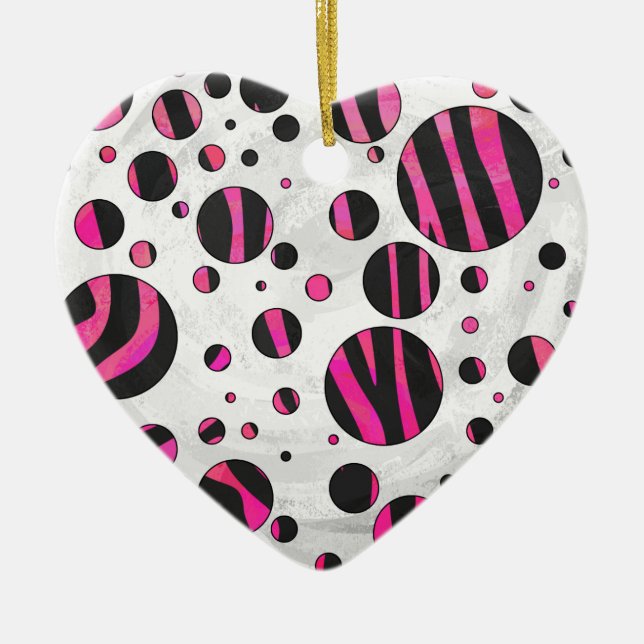 Piloka Dot Zebra Keramikornament (Vorne)