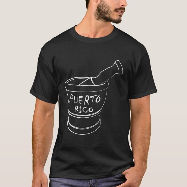 Pilon Mofongo Puerto Rico T-Shirt (Vorderseite)