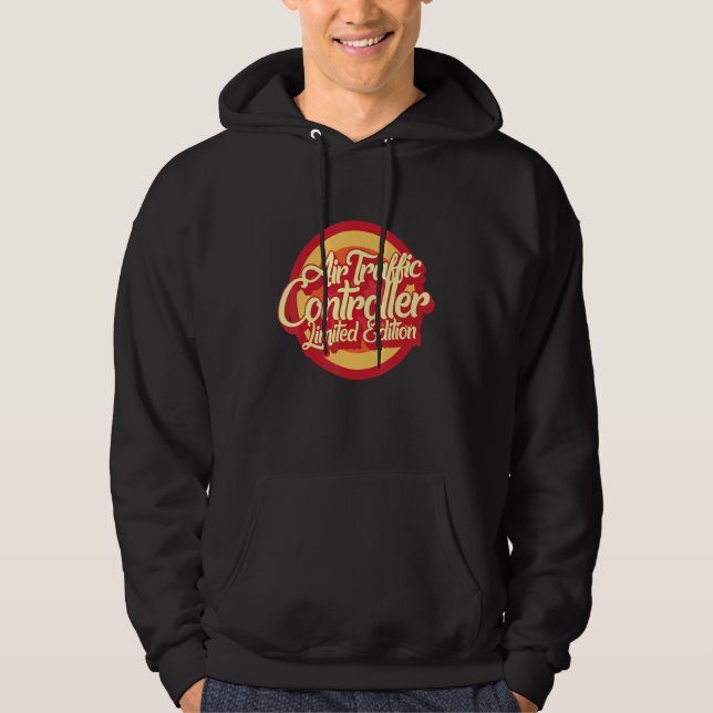 Pilot Air Traffic Controller  Retro ATC Aviation F Hoodie (Vorderseite)