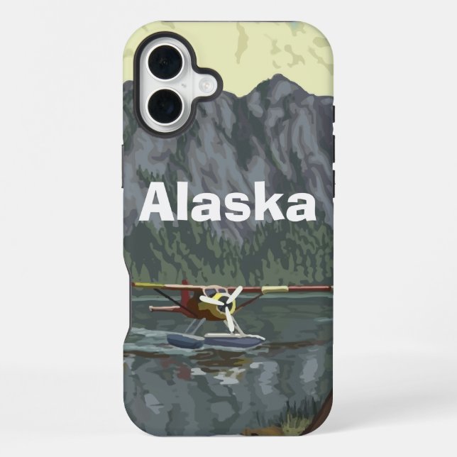 Pilot Alaska Flugzeug iPhone Hülle (Rückseite)