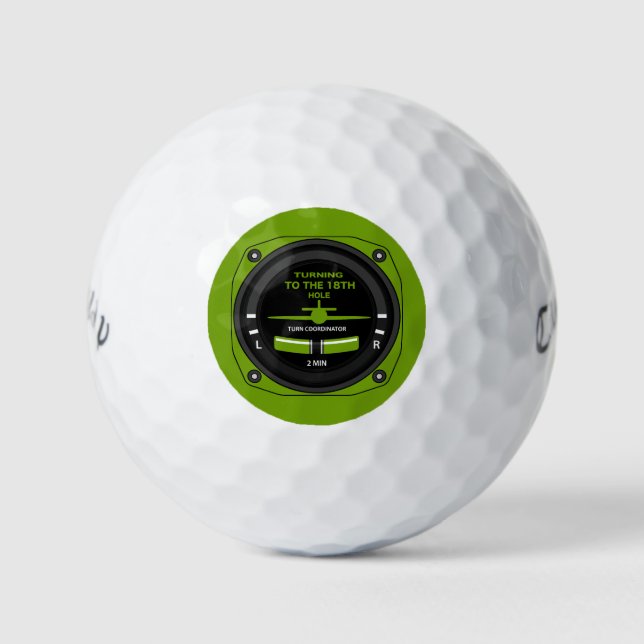 Pilot Aviation Geek Golfball (Vorderseite)