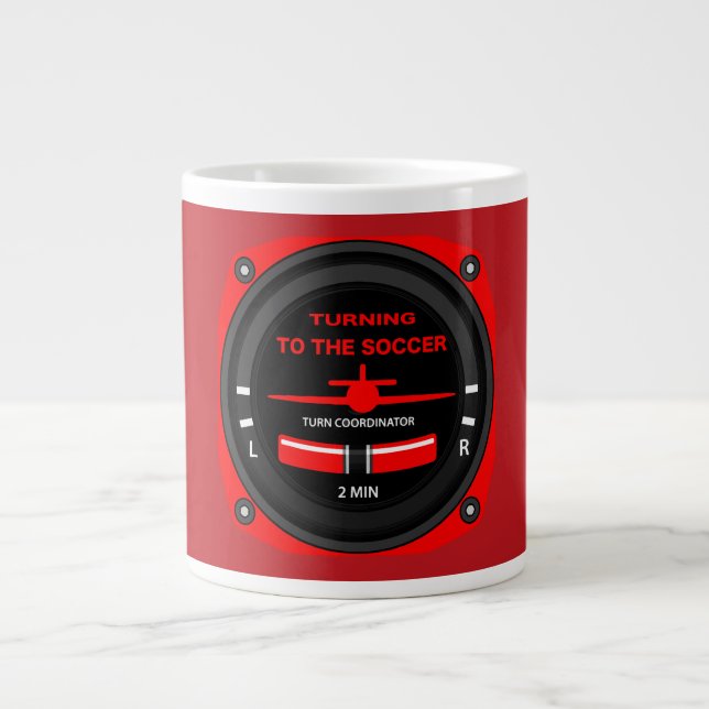 Pilot Aviation Geek Jumbo-Tasse (Vorderseite)