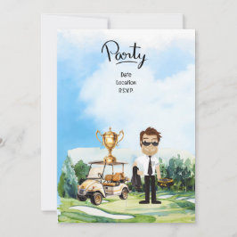 Pilot Aviation Industry Golfer beim Golfball Einladung