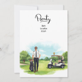 Pilot Aviation Industry Golfer  Einladung