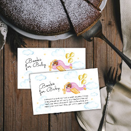 Pilot Bear Balloon Airplane Books For Baby Shower Begleitkarte