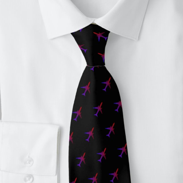 Pilot Blue Navy Flugzeug NeckTie Krawatte (Von Creator hochgeladen)