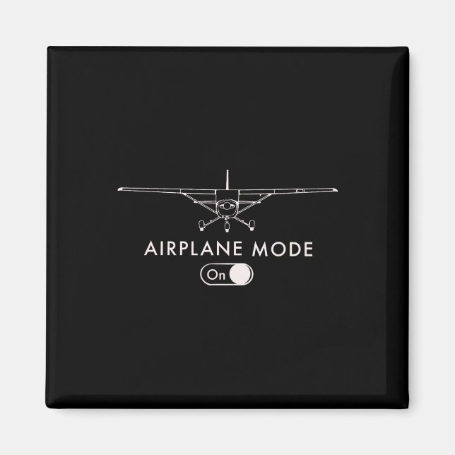Pilot C172 Flug Geschenk Flugzeug Modus Kurzarm  Magnet (Vorne)