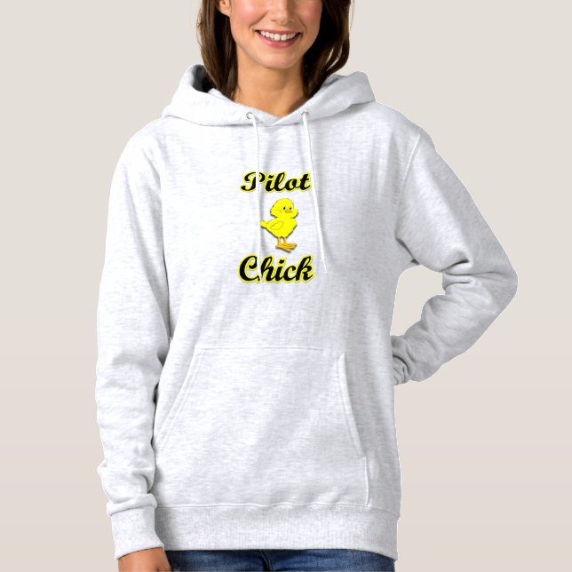 Pilot Chick Hoodie (Vorderseite)
