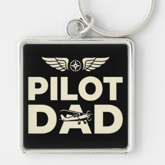 Pilot Dad Flügel Schlüsselanhänger