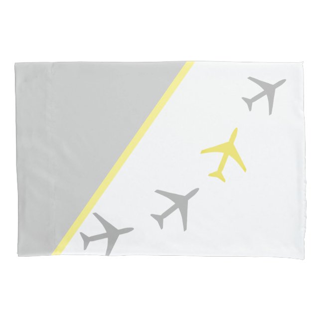 Pilot eines Funky-Flugzeug-Flugzeugs Kissenbezug (Vorderseite)
