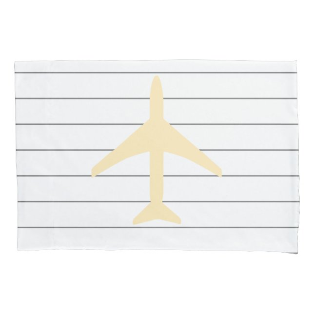 Pilot eines Funky-Flugzeug-Flugzeugs Kissenbezug (Vorderseite)