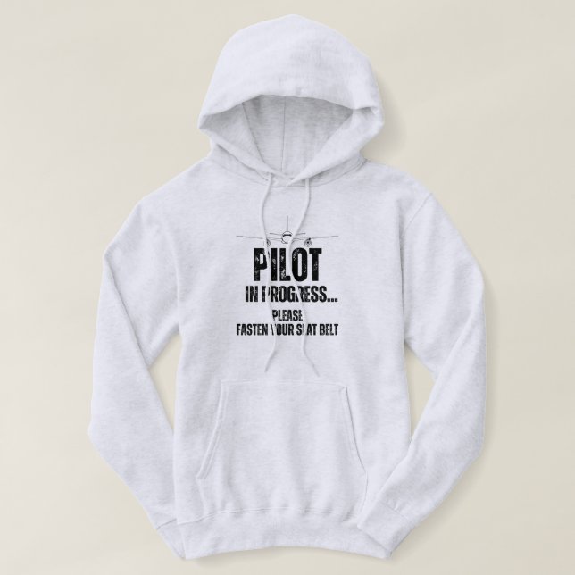 Pilot eines künftigen Piloten-Flugzeugs Hoodie (Design vorne)