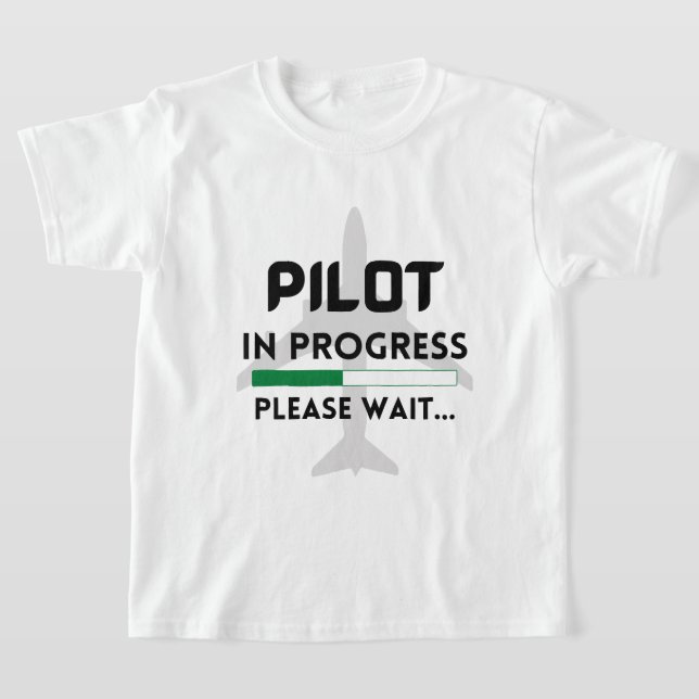 Pilot eines künftigen Piloten-Flugzeugs T-Shirt (Ablage )