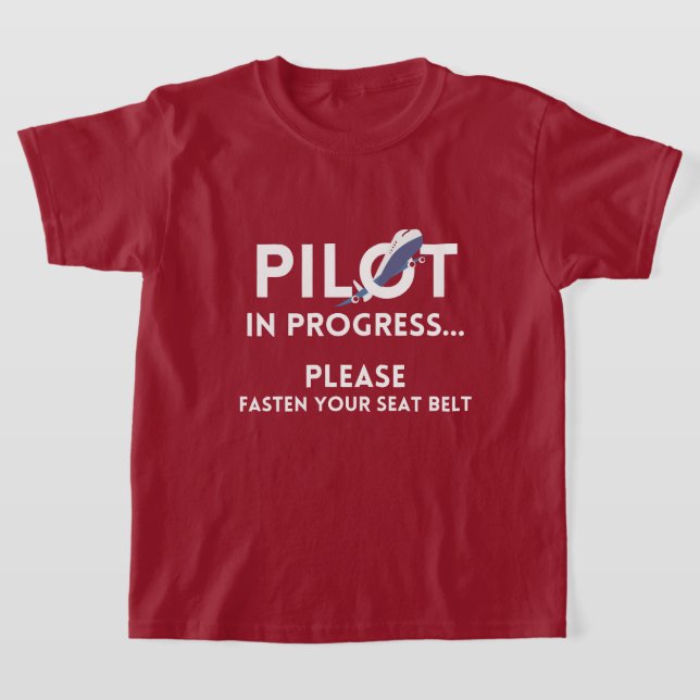 Pilot eines künftigen Piloten-Flugzeugs T-Shirt (Ablage )