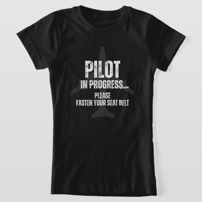 Pilot eines künftigen Piloten-Flugzeugs T-Shirt (Ablage )