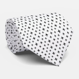 Pilot Faux Seide Mikro-Flugzeug-Designer-Stil Krawatte