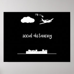 Pilot Fliegen ist mein soziales Geschenk Poster