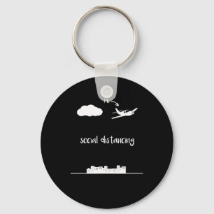 Pilot Fliegen ist mein soziales Geschenk Schlüsselanhänger