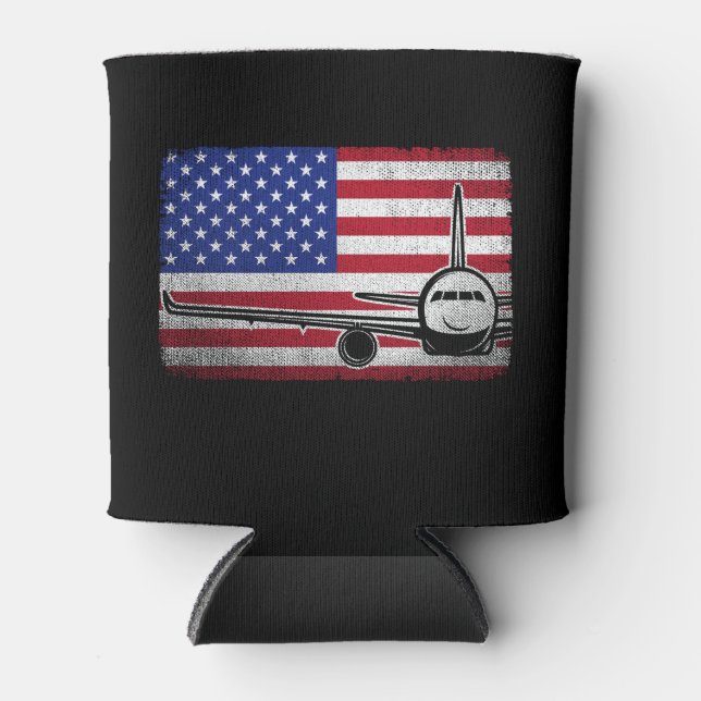 Pilot Flugzeug amerikanisches Flugzeug Luftfahrt Dosenkühler (Vorderseite)