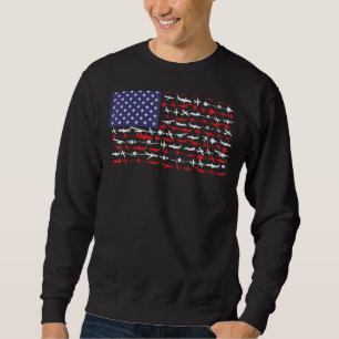 Pilot Flugzeug amerikanisches Flugzeug Luftfahrt Sweatshirt