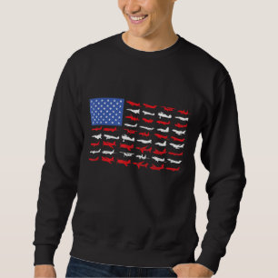 Pilot Flugzeug amerikanisches Flugzeug Luftfahrt Sweatshirt