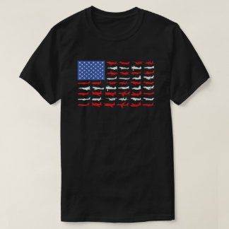 Pilot Flugzeug amerikanisches Flugzeug Luftfahrt   T-Shirt
