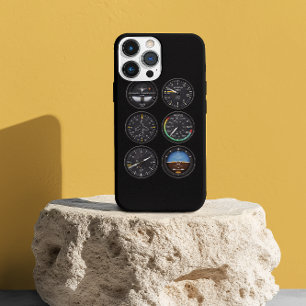 Pilot Flugzeug Cockpit Armaturenbrett Instrumente  iPhone 14 Hülle