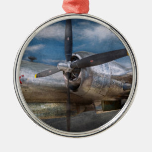 Pilot - Flugzeug - Die B-29 Superfortress Silbernes Ornament