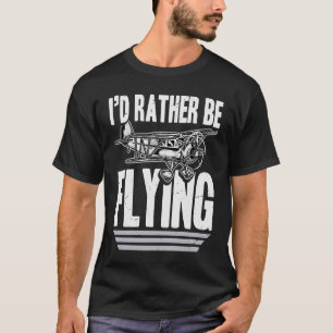 Pilot Flugzeug Flugwesen Vintage Taildragger T-Shirt