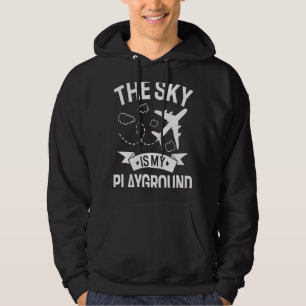 Pilot Flugzeug Luftfahrt Der Himmel ist mein Spiel Hoodie
