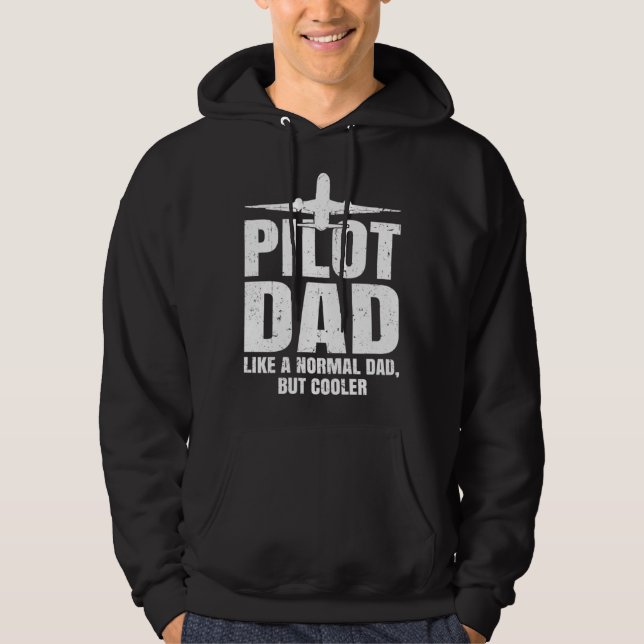 Pilot for Dad Men Aviation Airplane Aircraft Pilot Hoodie (Vorderseite)