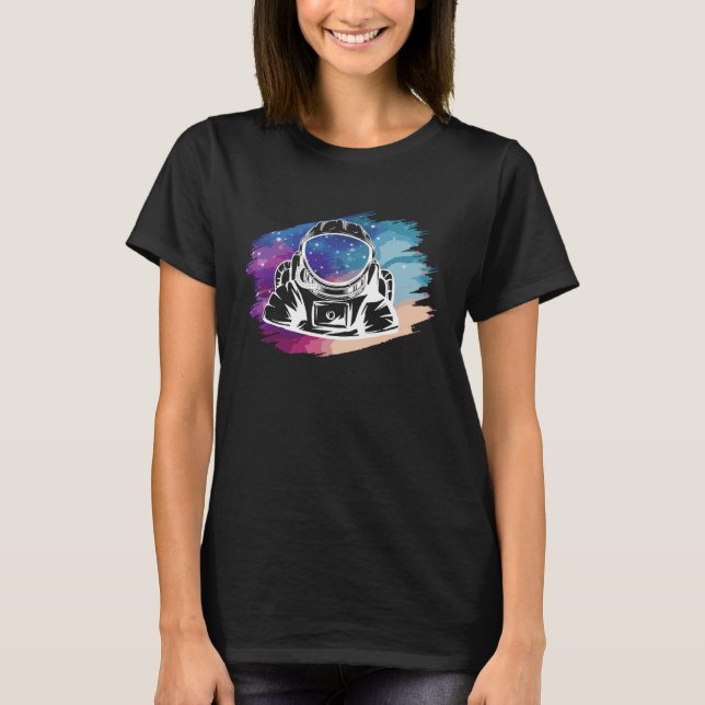 Pilot für Astronauten oder Raumfahrer T-Shirt (Vorderseite)