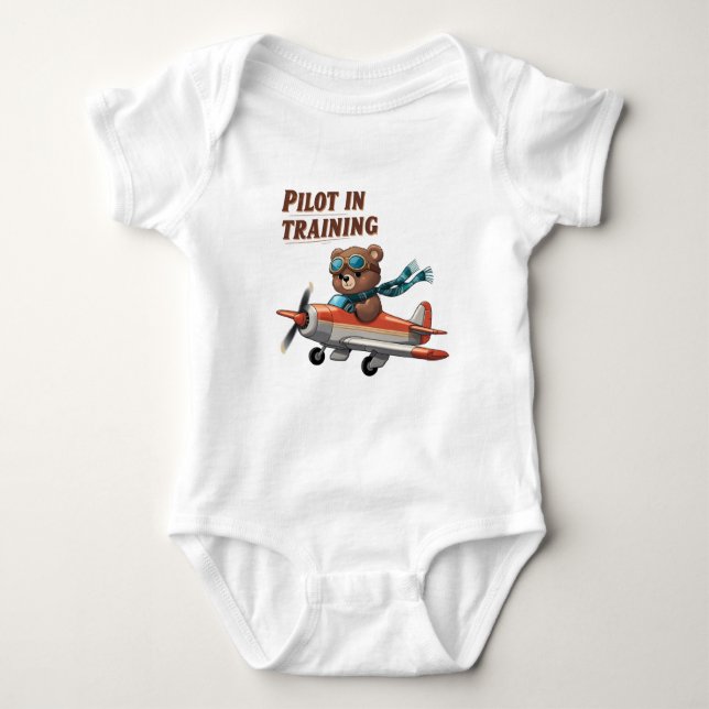 Pilot für das Training von Baby Outfit - Niedliche Baby Strampler (Vorderseite)