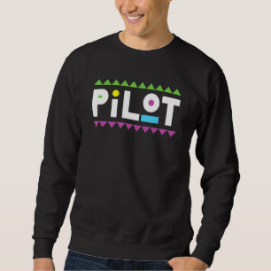 Pilot Future Airplane Aviator Captain Cool Aviaton Sweatshirt