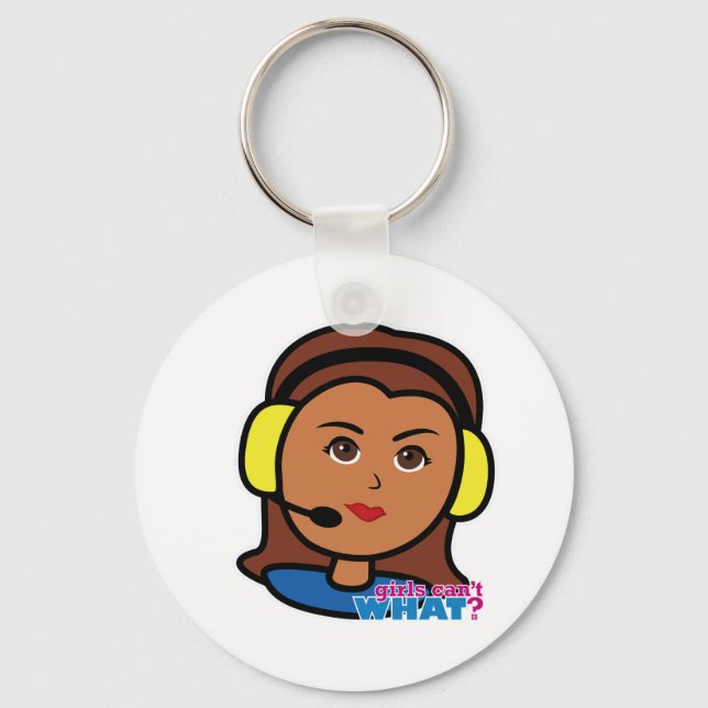 Pilot Girl Schlüsselanhänger (Vorderseite)