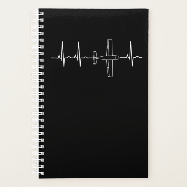 Pilot-Heartbeat-Geschenk für Flugzeuge Planer (Vorderseite)
