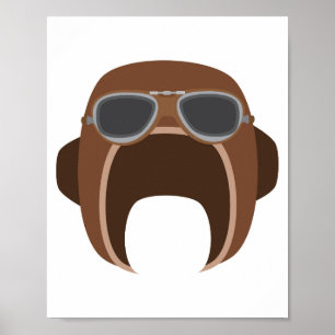 Pilot Helm Poster