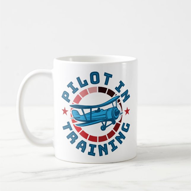 Pilot im Ausbildungsbereich Kaffeetasse (Links)