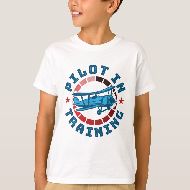 Pilot im Ausbildungsbereich T-Shirt (Vorderseite)